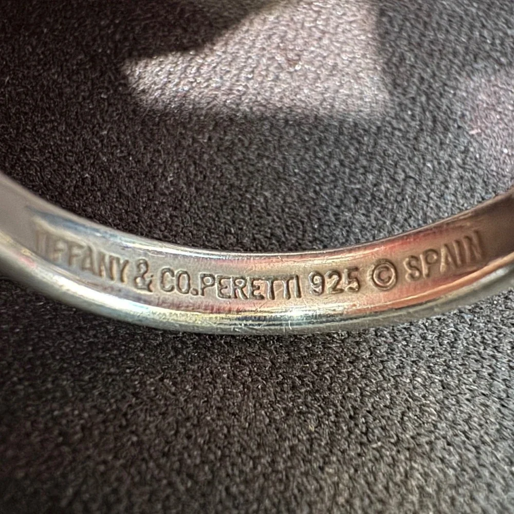 Tiffany & Co Elsa Peretti Open Heart Ring Sterling Silver 925 Size‎ 6.25 Spain